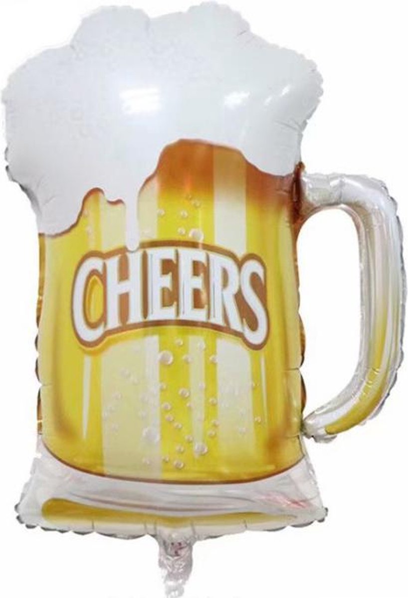 Folie ballon Bier glas, Verjaardag, Happy Birthday, Feest, Party, Wedding, Decoratie, Versiering, Miracle Shop