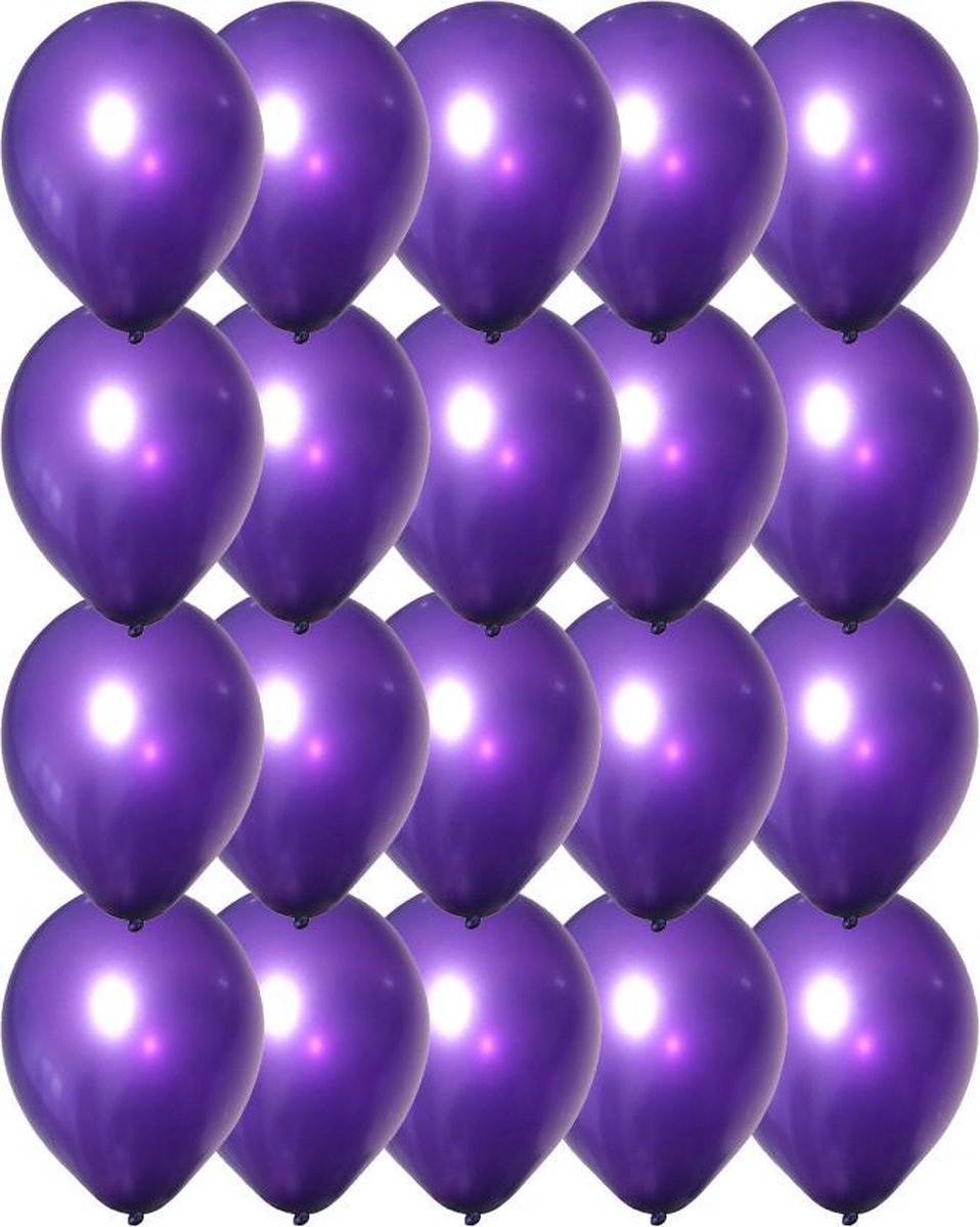 Miracle Shop Goed Kwaliteit Latex Ballonnen, Paars, 20 stuks, 12 inch (30cm) , Verjaardag Decoratie, Feest Decoratie, Party Decoratie, Wedding Decoratie