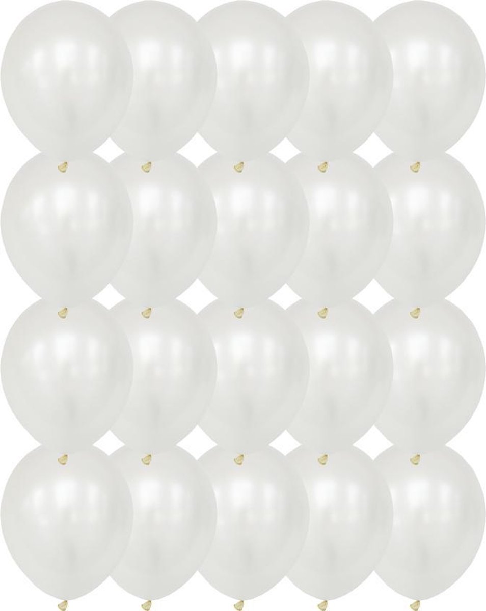 Miracle Shop Goed Kwaliteit Latex Ballonnen, Wit, 20 stuks, 12 inch (30cm) , Verjaardag Decoratie, Feest Decoratie, Party Decoratie, Wedding Decoratie