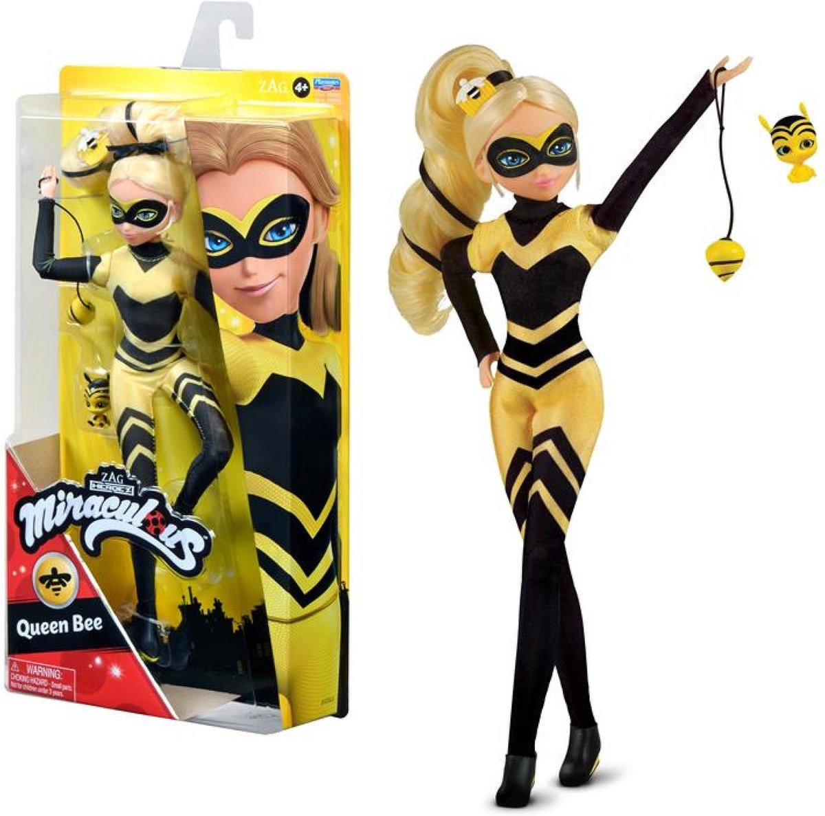 Miraculous -Wonderbaarlijke Bijenkoningin Ladybug & Cat Noir Queen Bee 10.5 