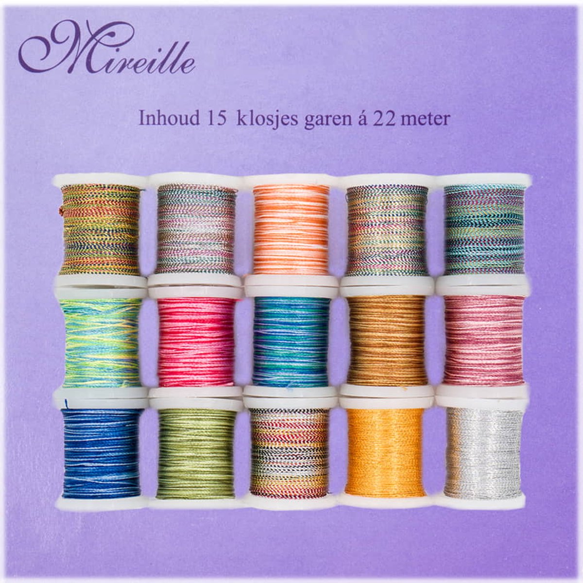 Metallic borduurgaren 15 klosjes