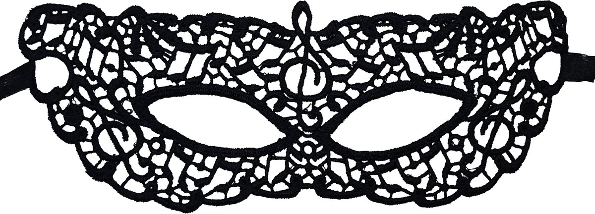 Miresa - Masker MM068 - Venetiaans verkleedmasker voor ogen - Maskerade of carnaval gala