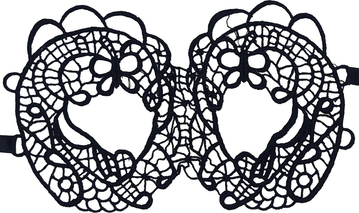 Miresa Masker - MM042 - Groot kanten oogmasker - Camgirl / Carnaval