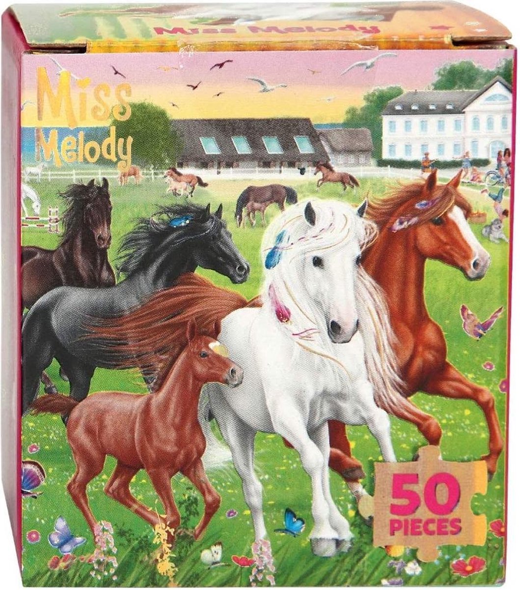 Miss Melody Legpuzzel Meisjes 8,5 Cm Karton Groen 50 Stuks