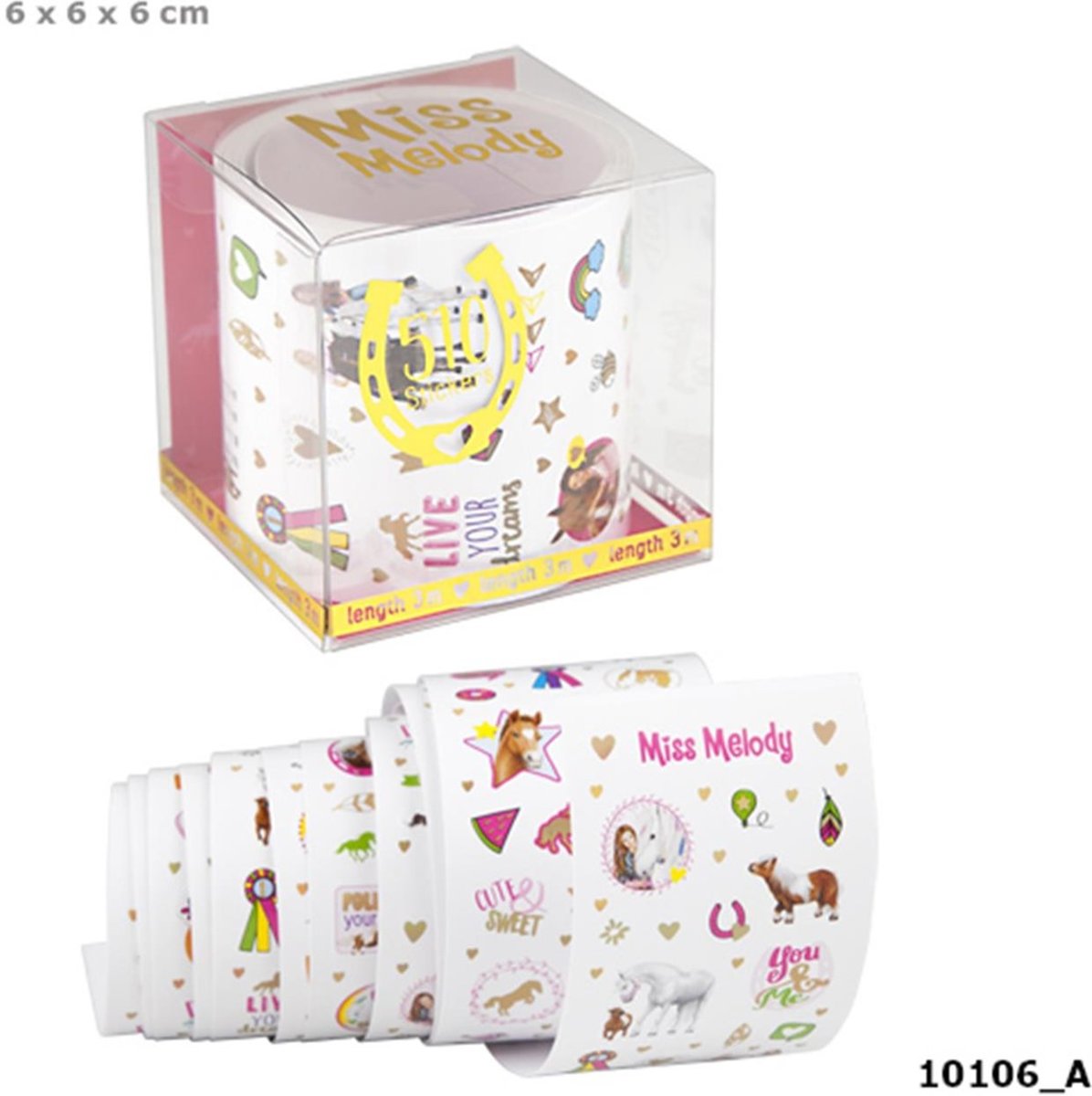 Miss Melody Sticker Roll