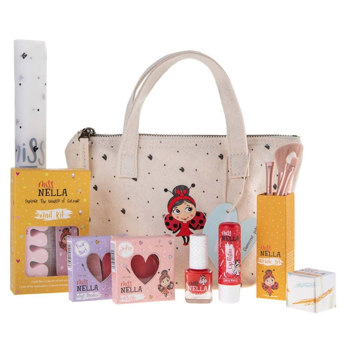 Miss Nella - Glamorous Picks Canvas Make-up Tas