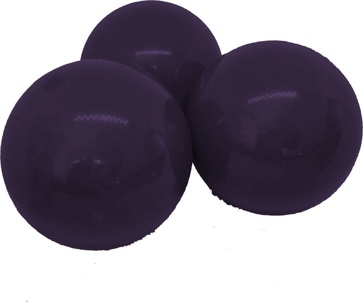 3x   Stageball 100mm Jongleerballen Jongleur Speelgoed Circus - purple