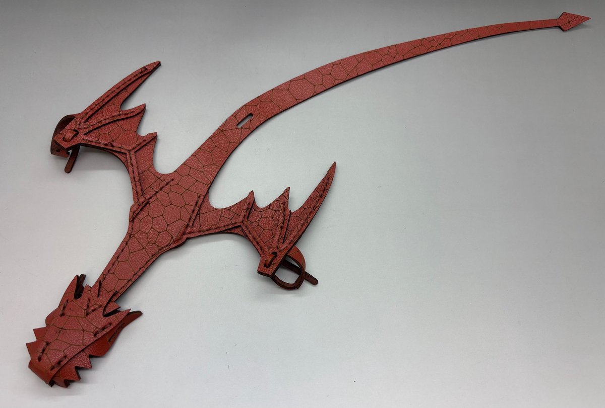 Handdraak – Draagbare Draak voor Cosplay & Festivals Bruin - Leer