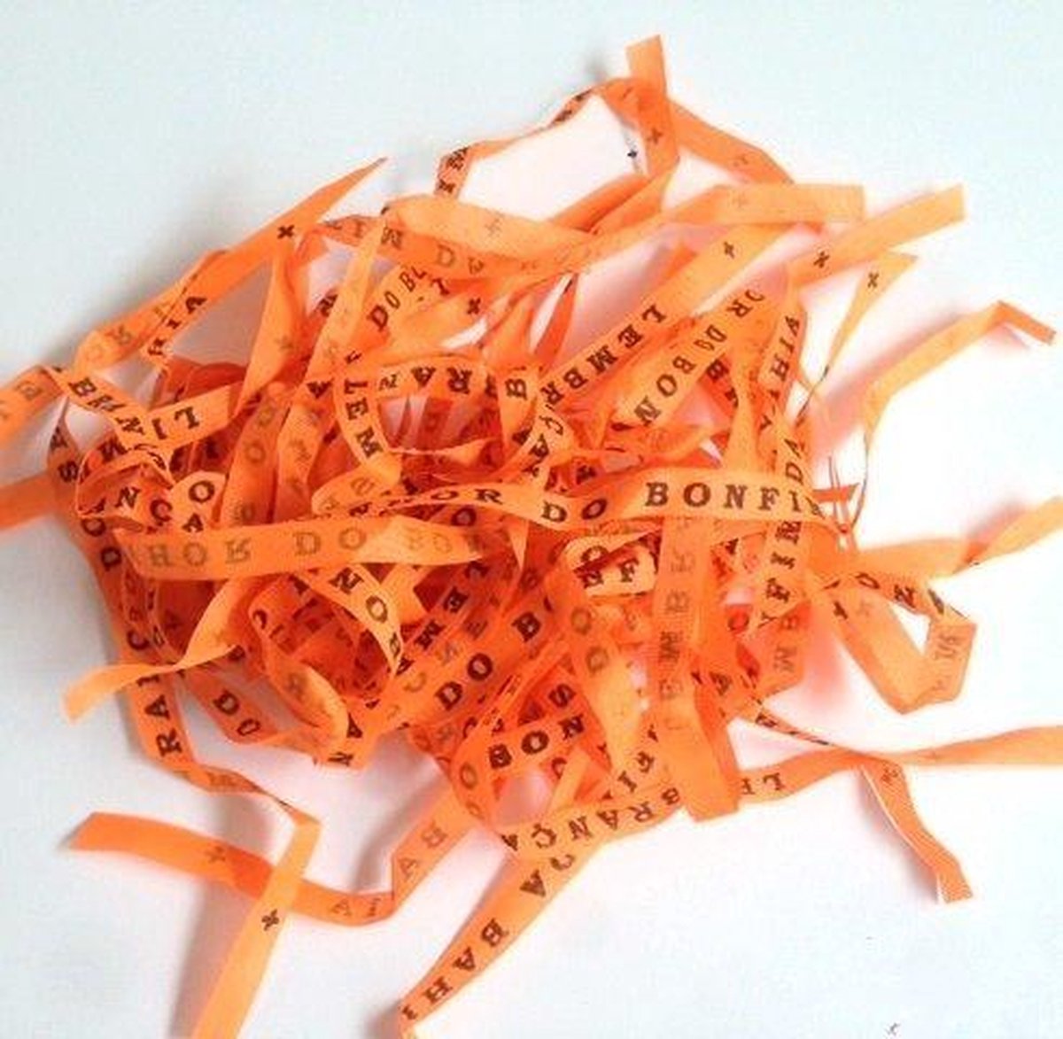 MixMamas Bonfim Lint - Set van 24 Bonfim Lintjes 43 cm - Oranje