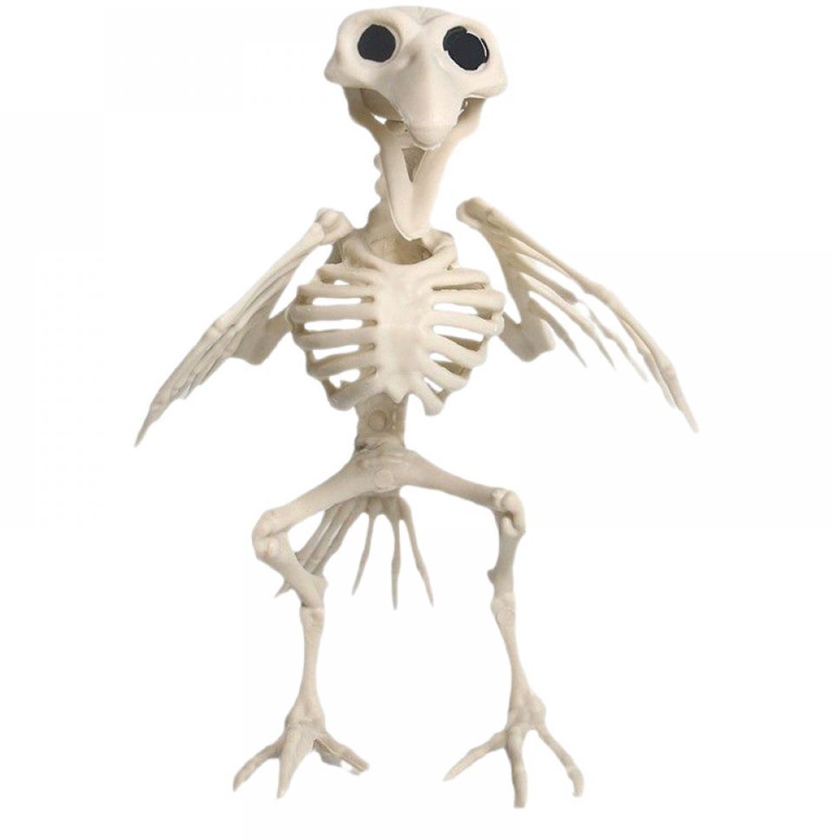 Mmgoqqt 1 Stuk Halloween-Skelet Kraai Horror-Decoratie Zwart Standaardmodel Realistisch-Visueel Effect Voor Feestelijke Sfeer