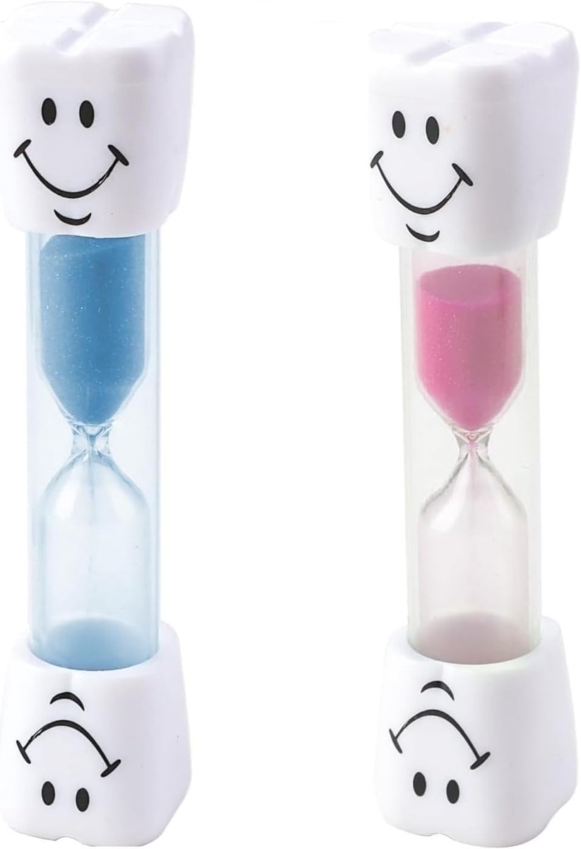 Mmgoqqt -Tweedelige Smiley Face Zandloperset - Smiley Face Zandloper voor kinderen-geschikt voor in de keuken-op kantoor en tijdens het spelen