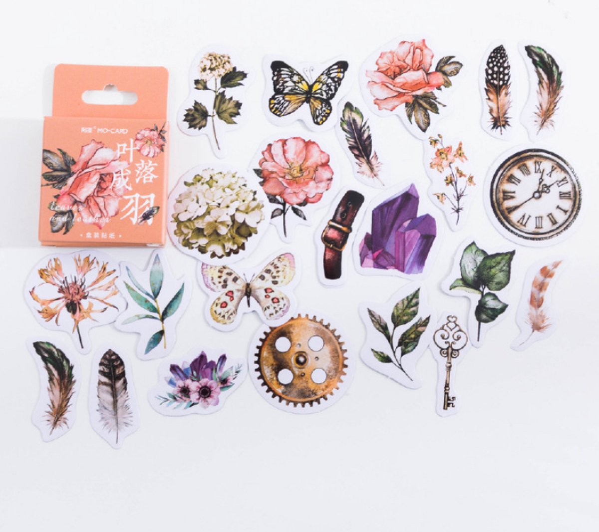 Bullet Journal Stickers - Planner Agenda Stickers - 46 Stuks - Bladeren - Planten - Botanisch - Scrapbook stickers - Bujo stickers - Stickers volwassenen en kinderen