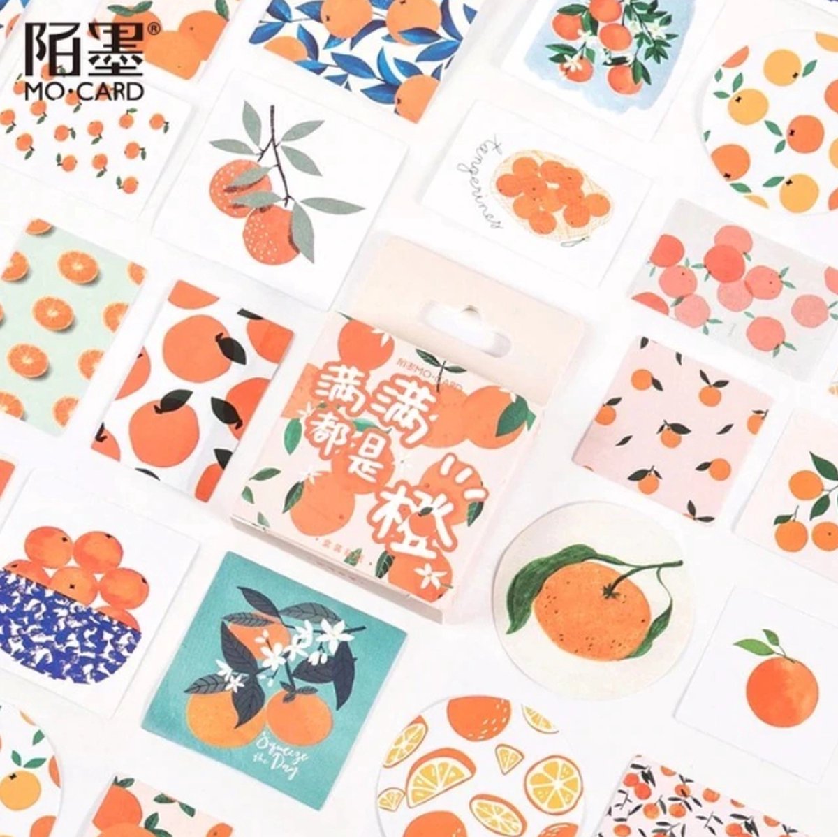Bullet Journal Stickers - Planner Agenda Stickers - 46 Stuks - Citrus - Sinaasapples - Mandarijnen - Cartoon - Scrapbook stickers - Stickervellen - Laptop stickers - Telefoon stickers - Bujo stickers - Stickers volwassenen en kinderen