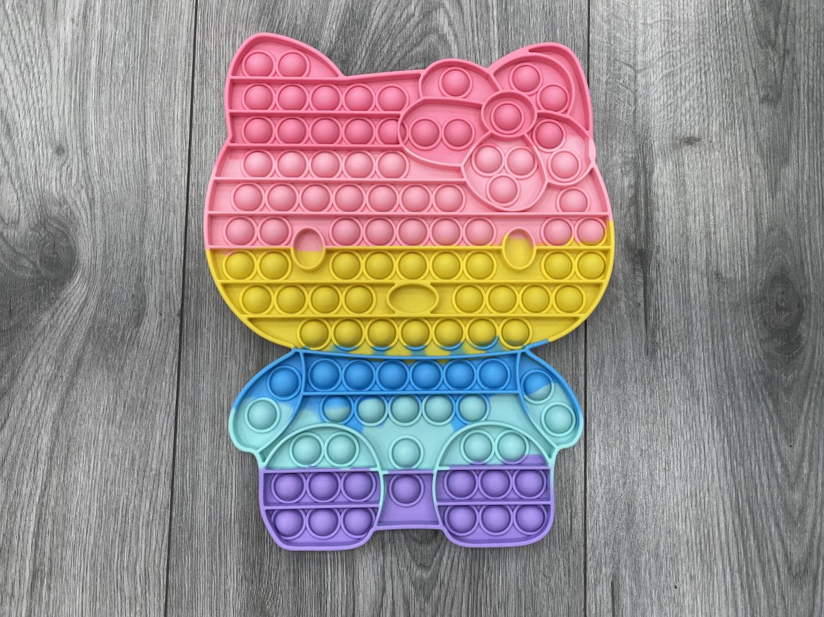 fidget toys - hello kitty pop it - xxxl hello kitty pop it - xxxl pop it - nieuwe ontwerp pop it - groot ontwerp pop it - hello kitty - leuke cadeau voor meisjes -