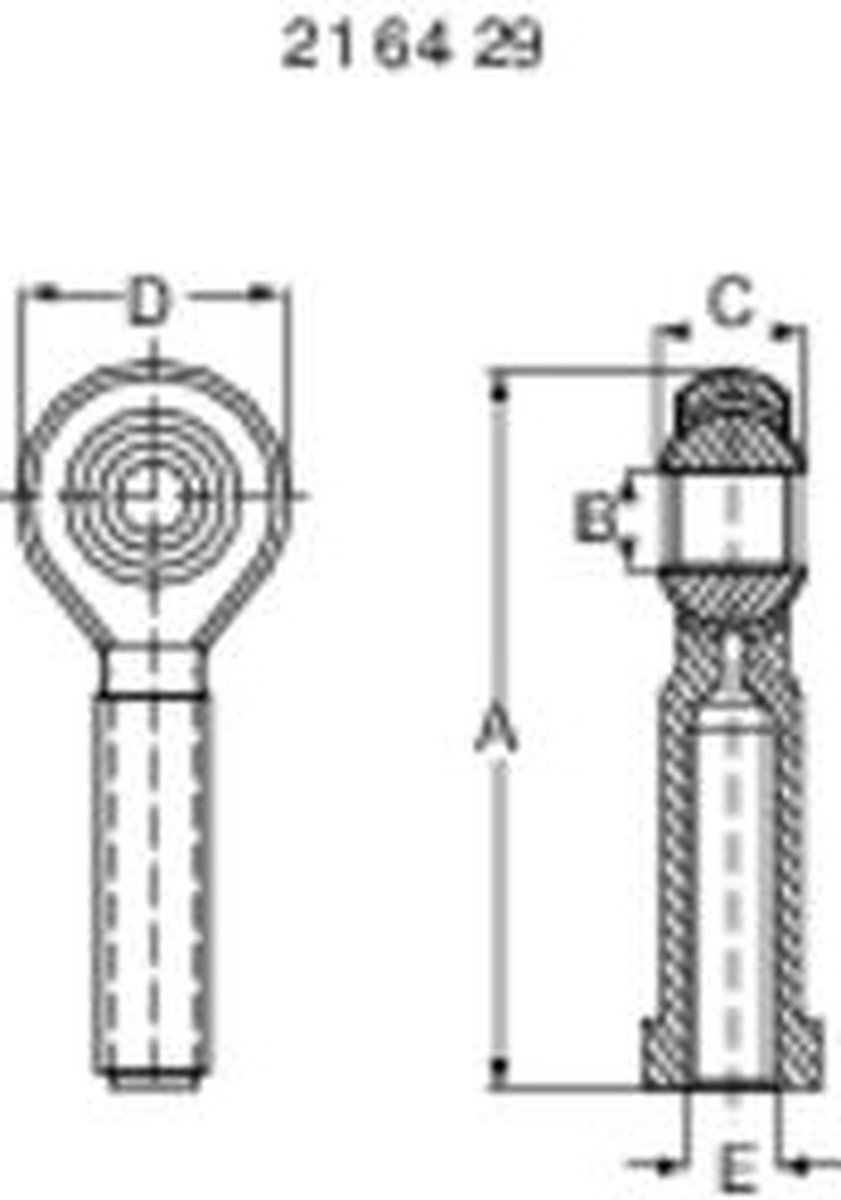 Modelcraft Staal Kogelkop Met binnenschroefdraad M3 1 stuk(s)