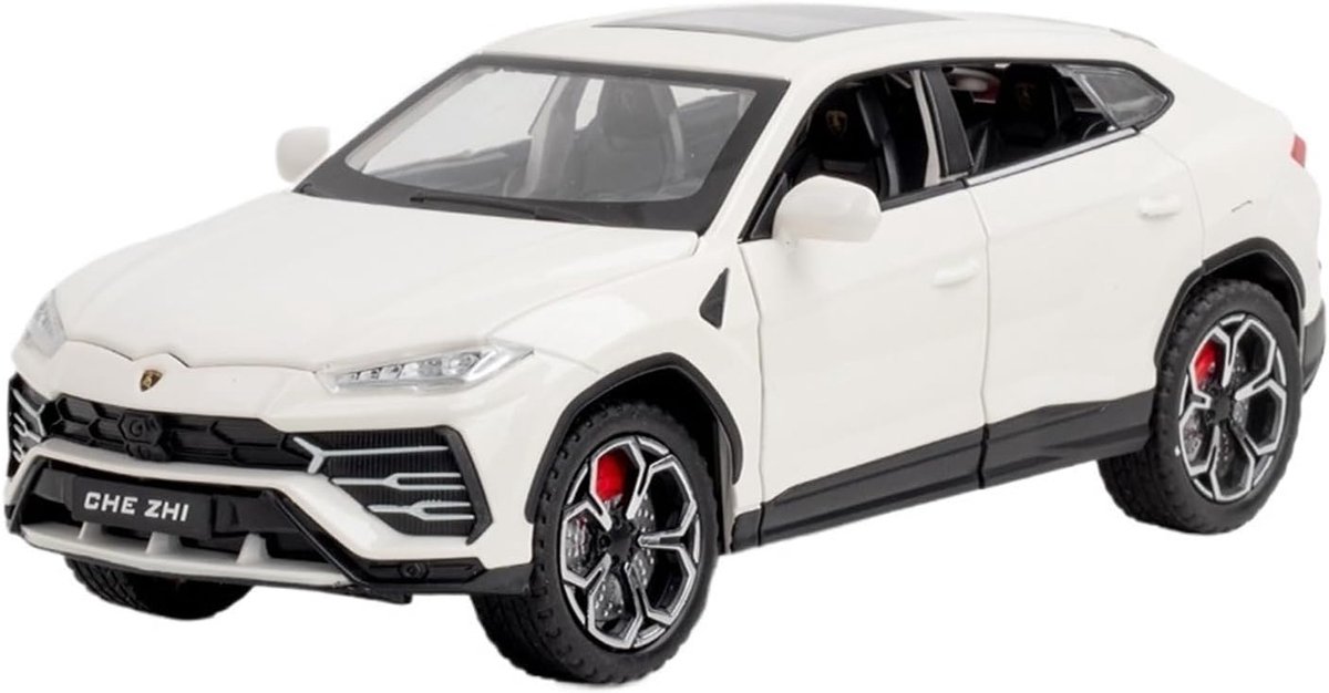 Lamborghini Urus (Wit) (22 cm) 1/24 - Modelauto - Schaalmodel - Miniatuurauto - Speelgoedauto - Model Auto Jongens - Speelgoed Auto