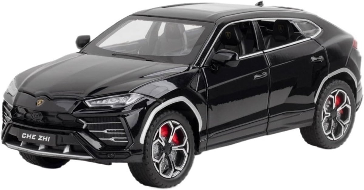 Lamborghini Urus (Zwart) (22 cm) 1/24 Che Zhi - Modelauto - Schaalmodel - Miniatuurauto