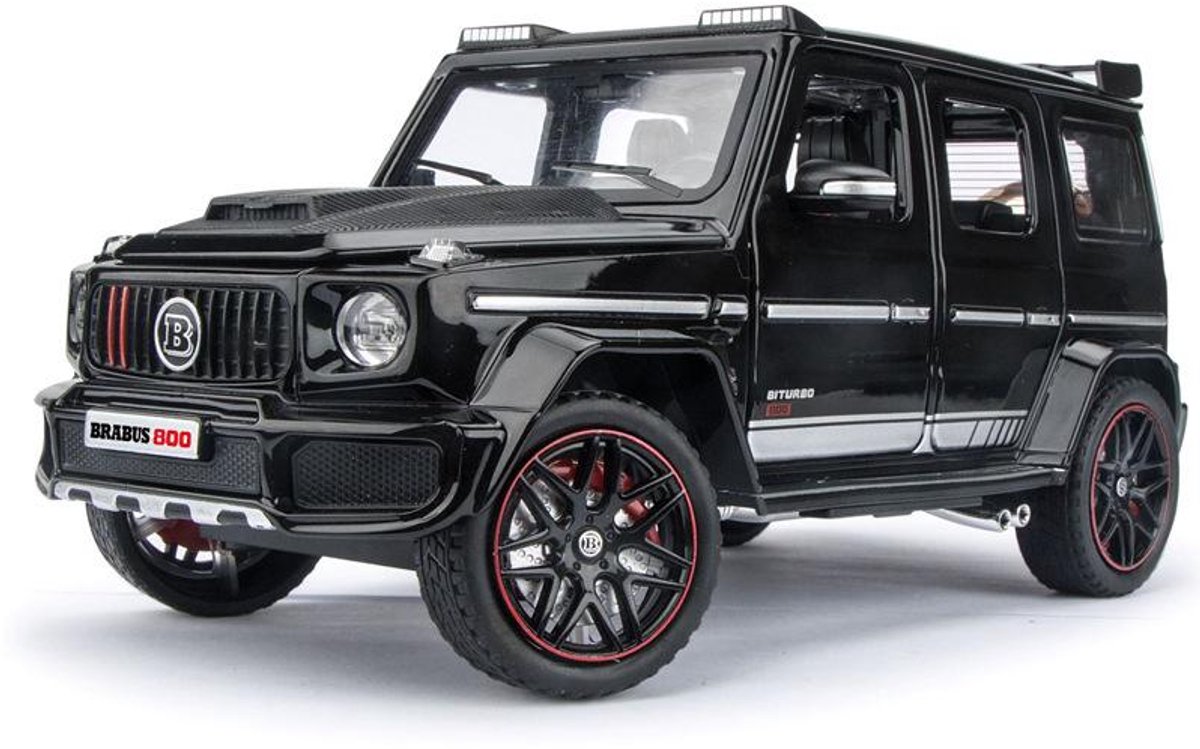 Mercedes-Benz G-Klasse Brabus (Zwart) (22 cm) 1/24 - Modelauto - Schaalmodel - Miniatuurauto