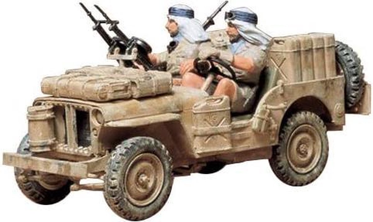 S.A.S terreinwagen (2), modelbouwpakket, plastic bouwpakket, bouwpakket voor montage, gedetailleerde