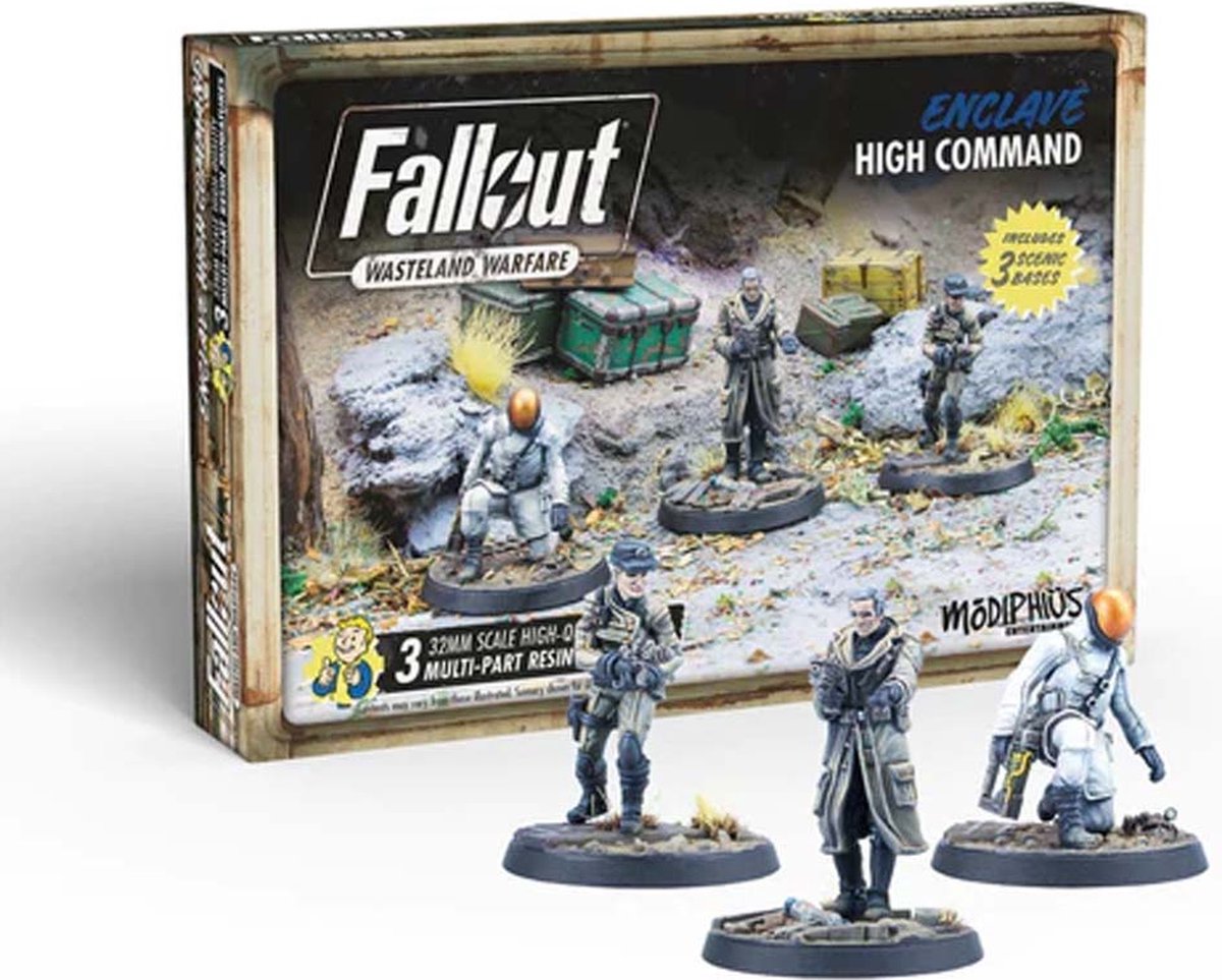Fallout: Wasteland Warfare - Enclave: High Command - Uitbreiding - Modiphius Entertainment - Ongeschilderd