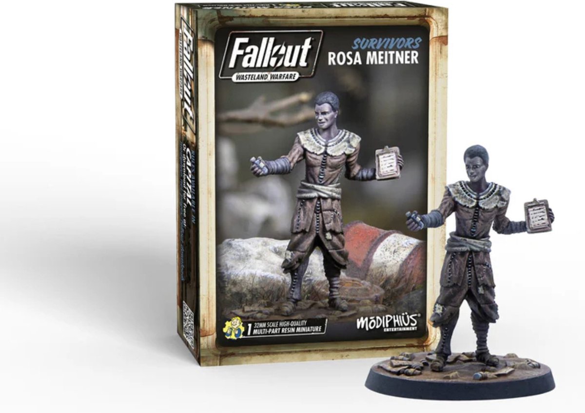 Fallout: Wasteland Warfare - Rosa Meitner - Uitbreiding - Modiphius Entertainment - Ongeschilderd