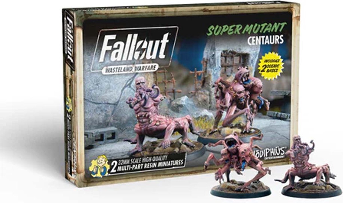Fallout: Wasteland Warfare - Super Mutants: Centaurs - Uitbreiding - Modiphius Entertainment - Ongeschilderd