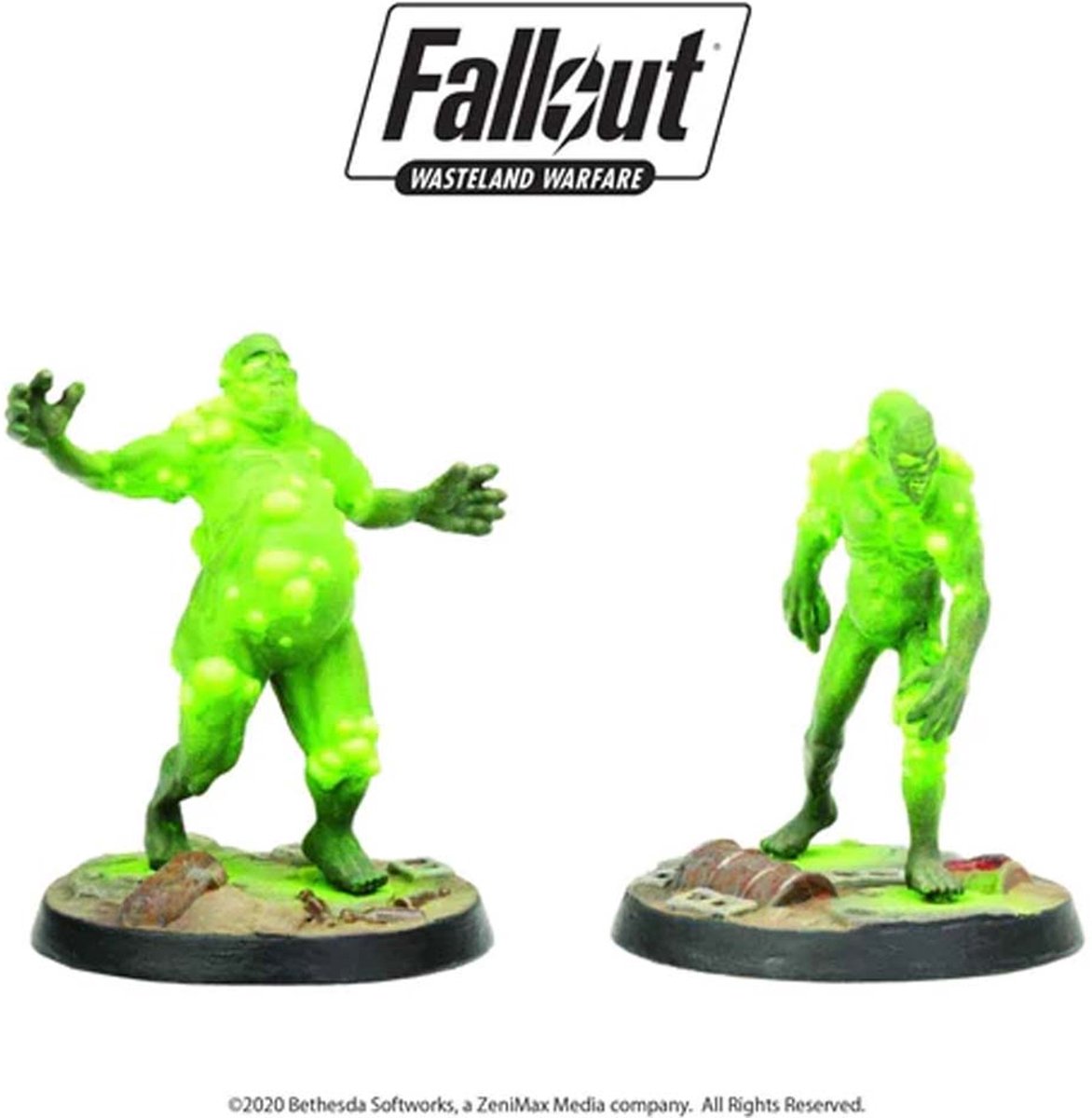 Fallout: Wasteland Warfare Creatures: Ghouls - Uitbreiding - Modiphius Entertainment - Ongeschilderd