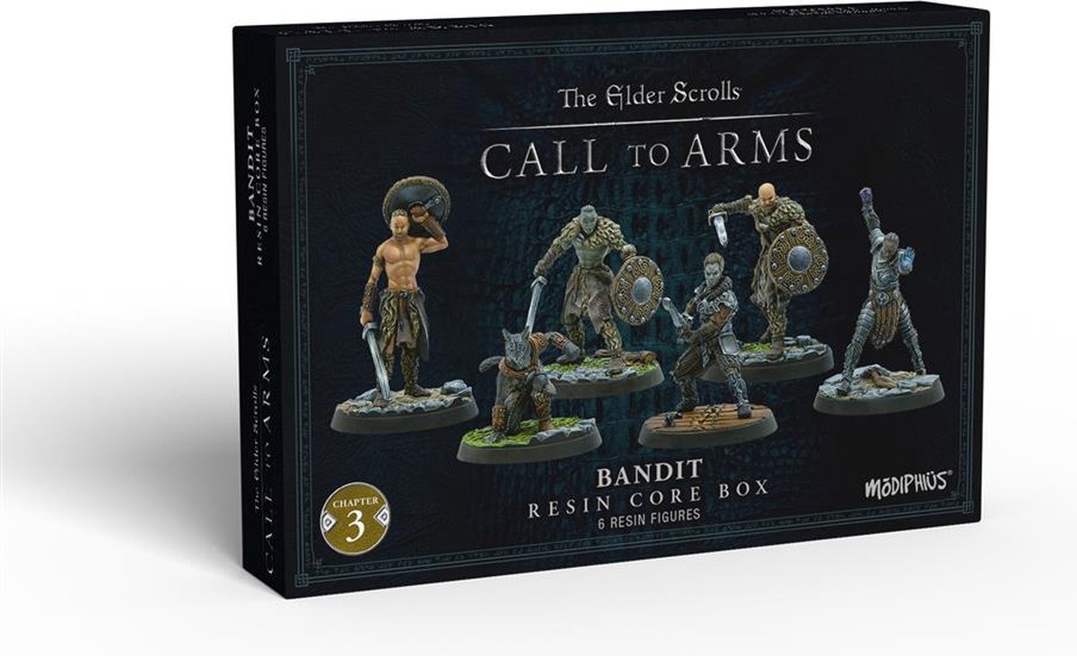 The Elder Scrolls: Call To Arms - Bandit Core Set - Miniature Game - Ongeschilderd