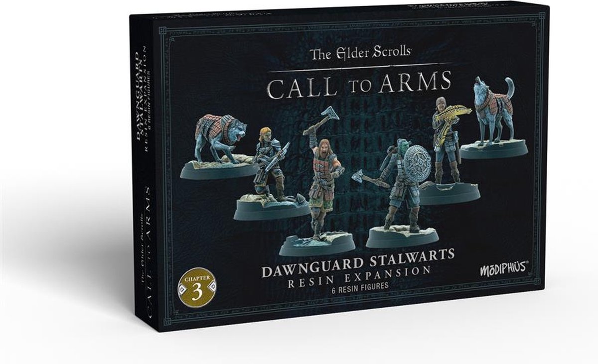The Elder Scrolls: Call To Arms - Dawnguard Stalwarts - Miniature Game - Ongeschilderd