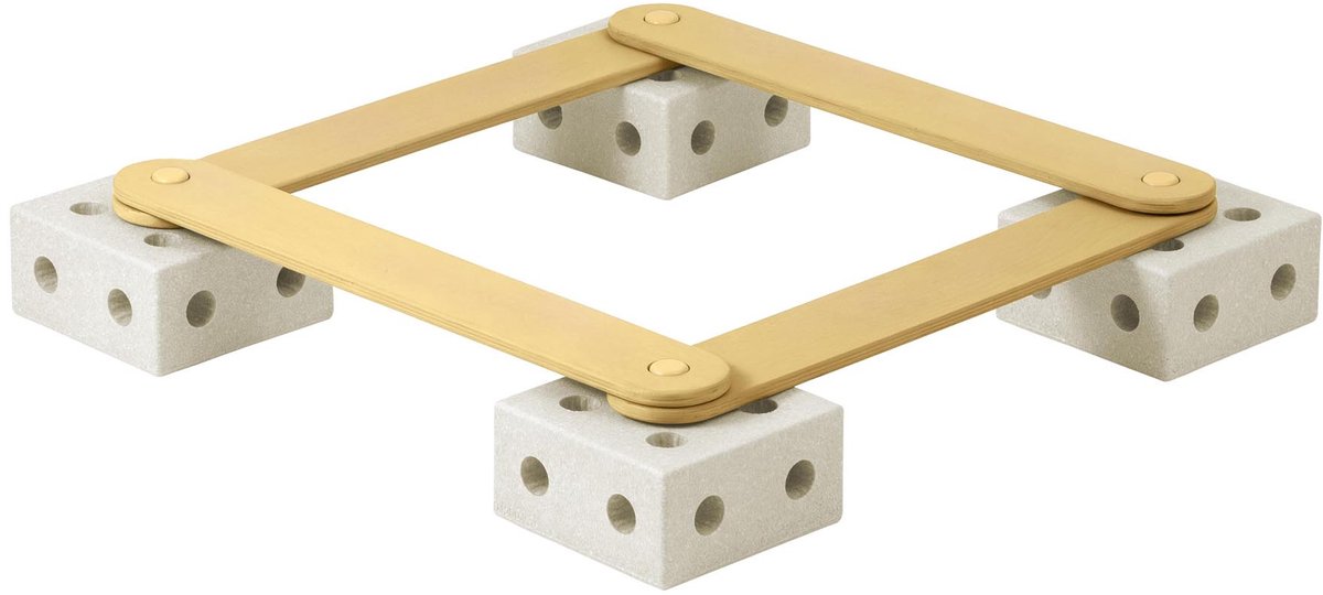 Modu Activity Toy - Balance Track - Balans speelgoed - Sand Grey / Honey Yellow