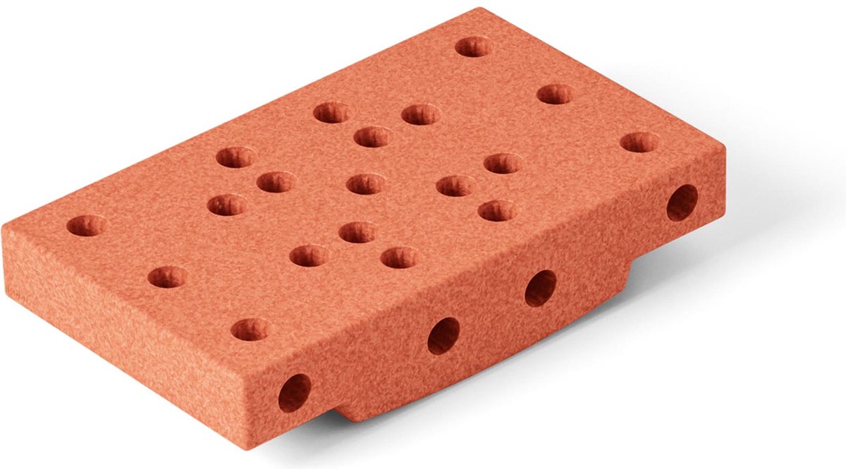 Modu Blokken Gebogen basis - Zachte blokken- Open Ended speelgoed - Uitbreiding Balansbord -Speelgoed 1 jaar - Burnt Orange