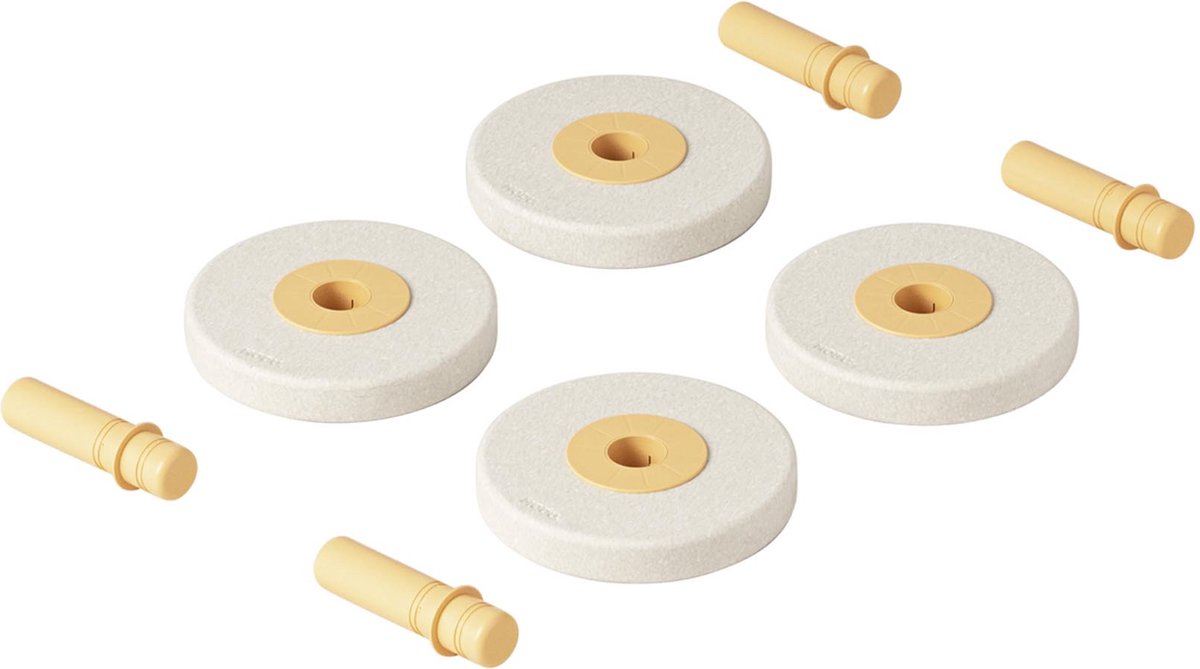 Modu Foam wielen Sand Grey / Honey Yellow