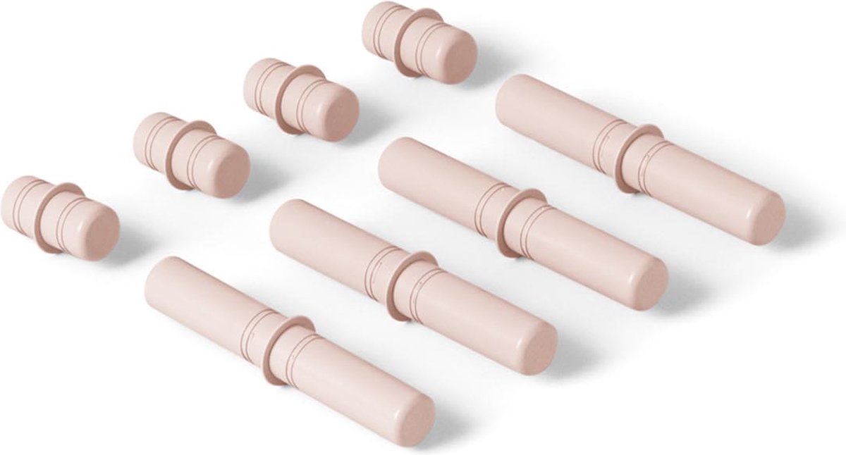Modu Staven - Zachte blokken -Uitbreiding - 8 staven - Soft Rose