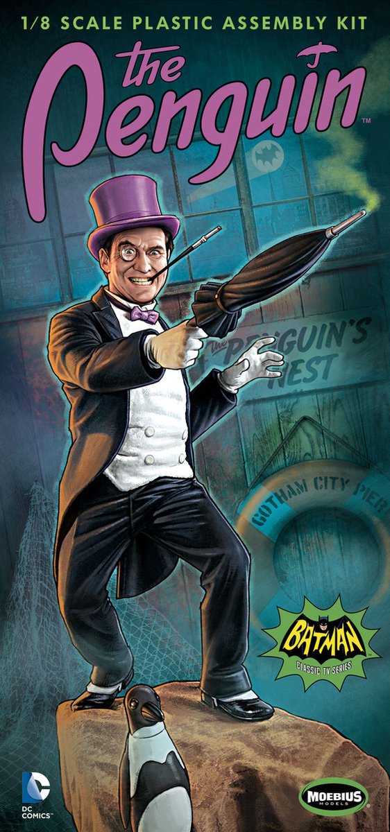 Moebius Modelbouwpakket Militaire voertuigen - 953 1966 Batman The Penguin - Figuur Plastic - 1:8 -