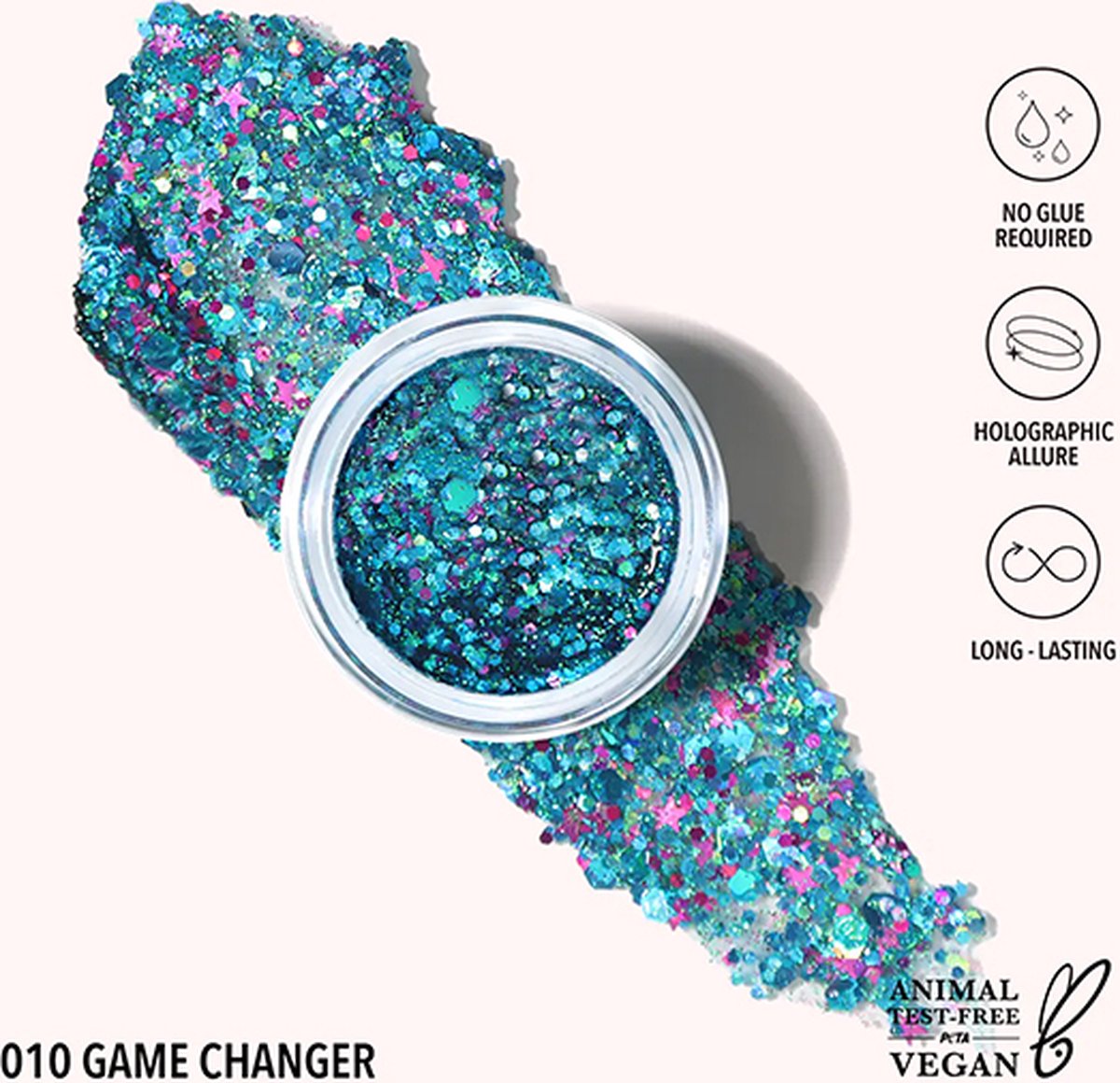 Moira Hologram Glitter Gel Game Changer 010