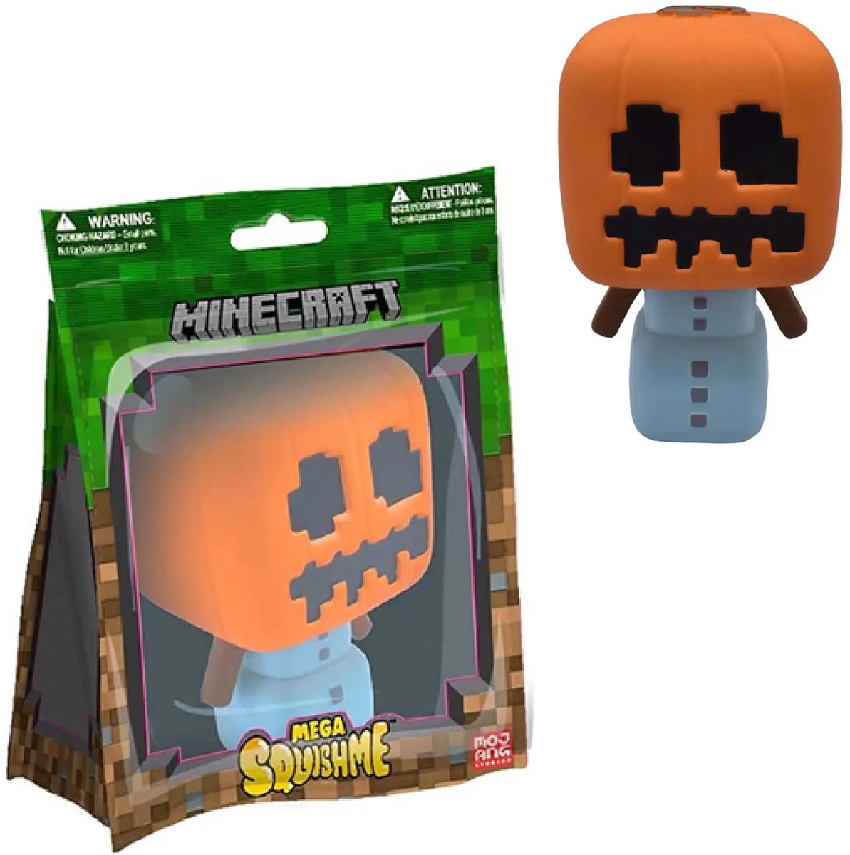 Minecraft Squishme stressbal Snow Golem - 24 cm groot - Fidget - Slow Rising - Halloween