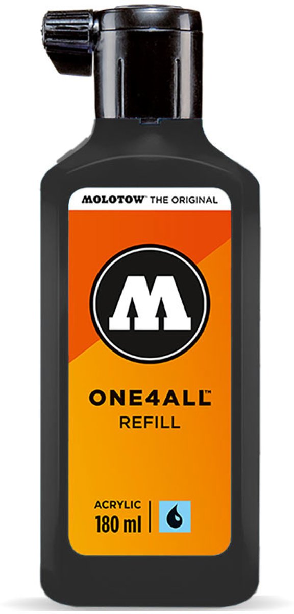   ONE4ALL™ - 180ml Zwarte navul Inkt op acrylbasis