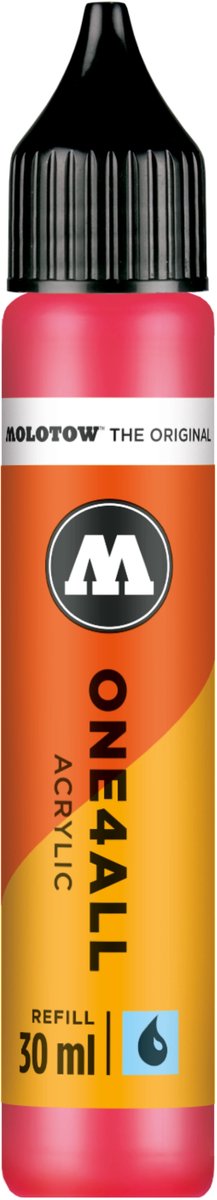 Molotow One4All 30ml Refill - Neon Red Fluo - Neon Rood Fluo