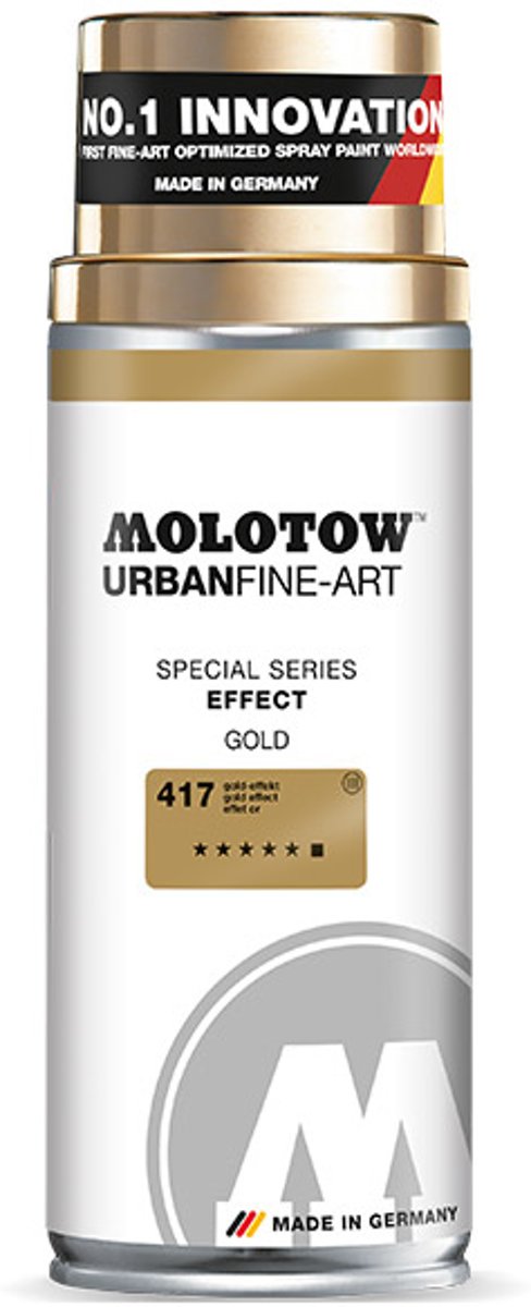 Molotow Urban Fine Art Spray - Goud Chrome Effect - 400ml spuitbus