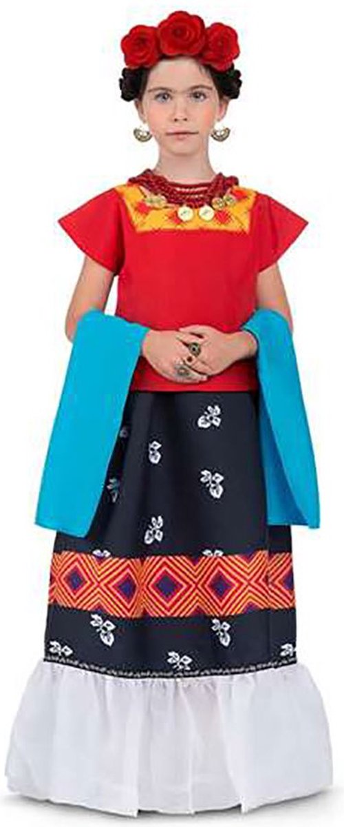 Mom Frida Kahlo-meisjeskostuum Veelkleurig 10-12 Years
