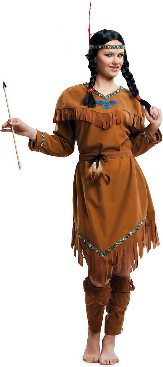 Mom Indiaans Vrouwenkostuum Bruin M-L