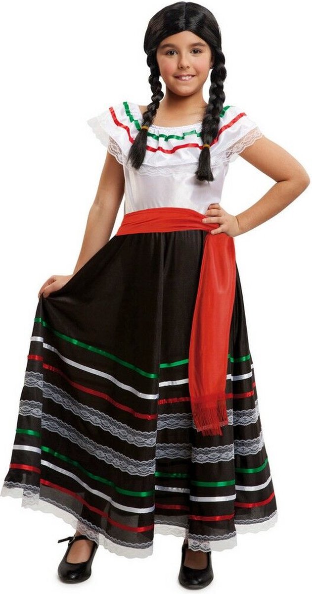 Mom Mexicaans Kostuum Rood 7-9 Years
