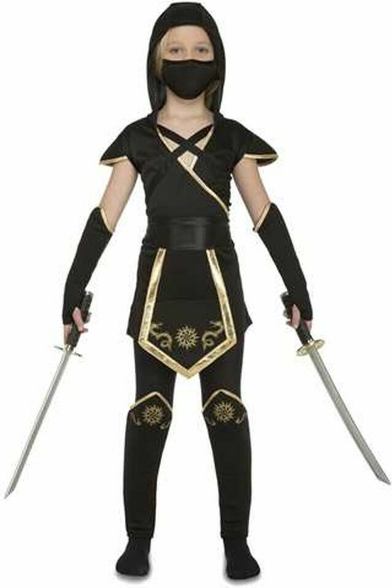 Mom Ninja-kostuum Voor Kinderen Zwart 10-12 Years