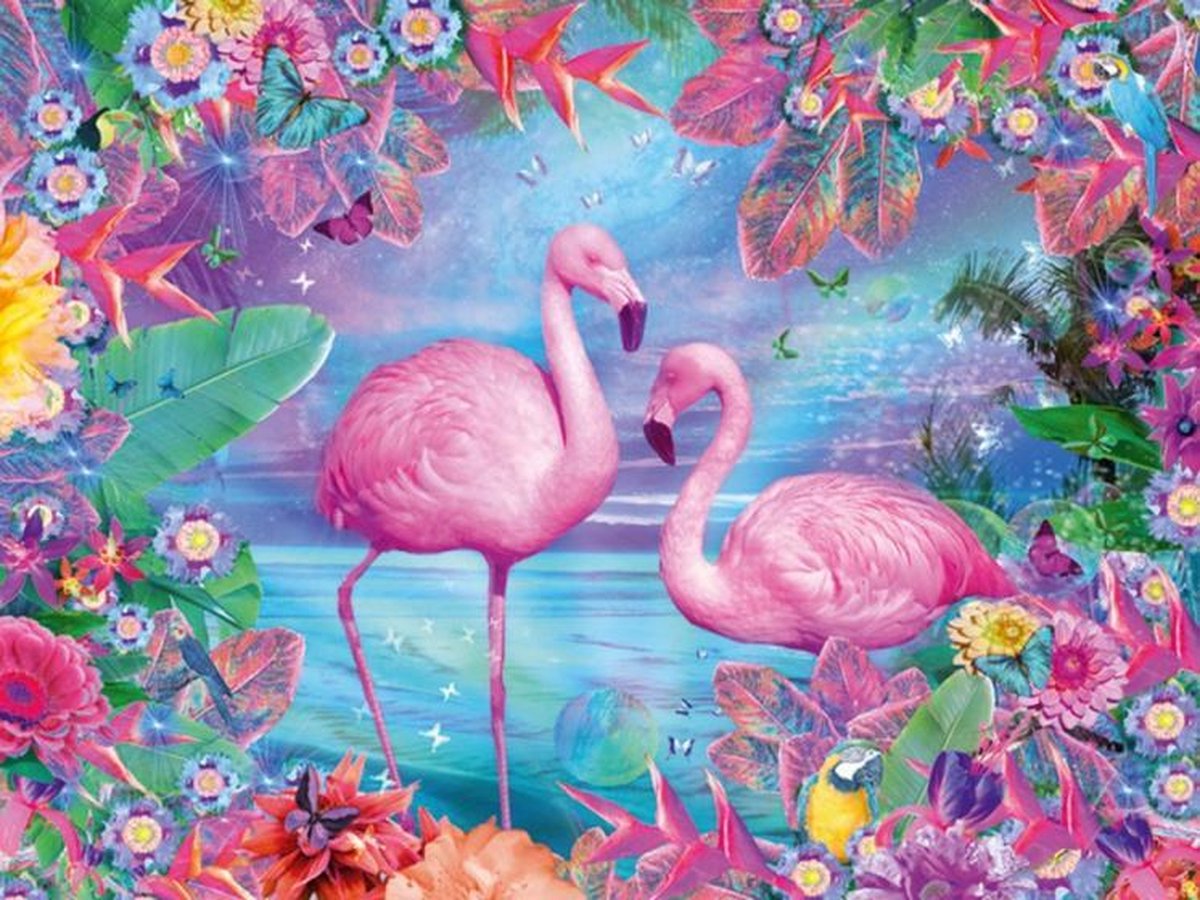diamond painting flamingo 40 x 30 cm 266 gr.