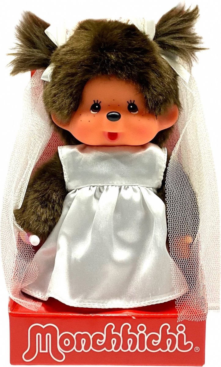 Monchhichi - Meisje Bruid (20cm)