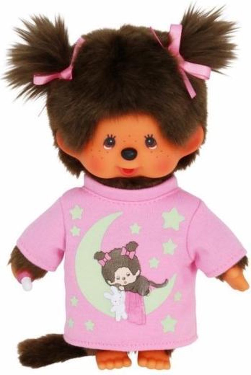 Monchhichi Glow in the dark meisje (20cm)