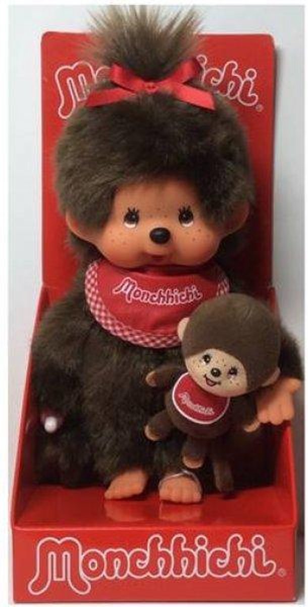 Monchhichi Monchhichi Meisje+Mini Monchhichi (20cm)