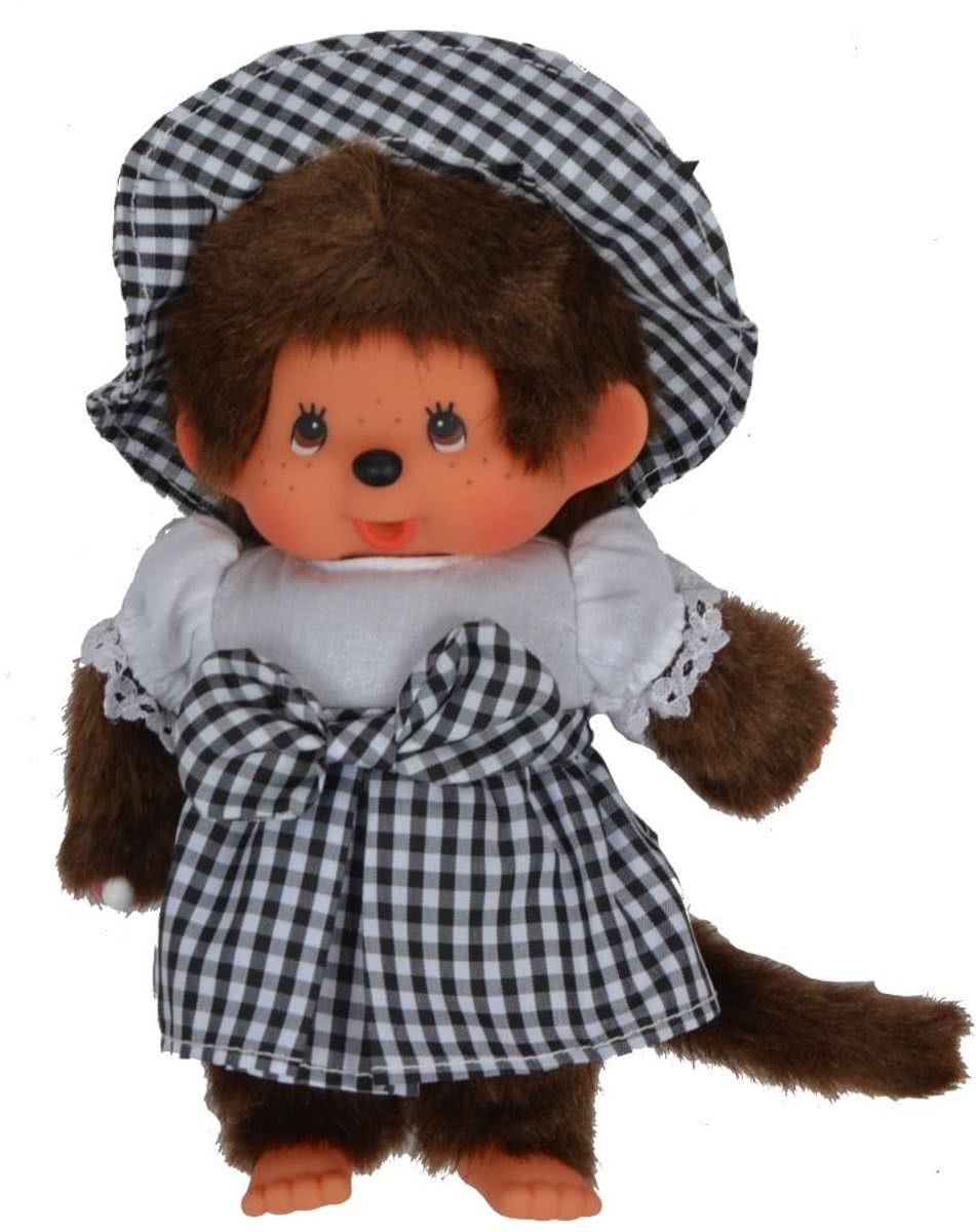 Monchichi black & white girl 20 cm