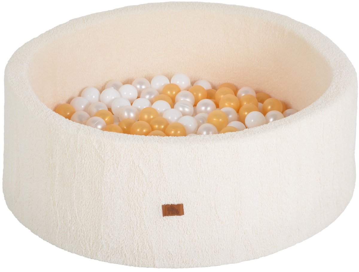 Moni Toys Bouclé Ivory Ballenbak incl. 200 Ballen