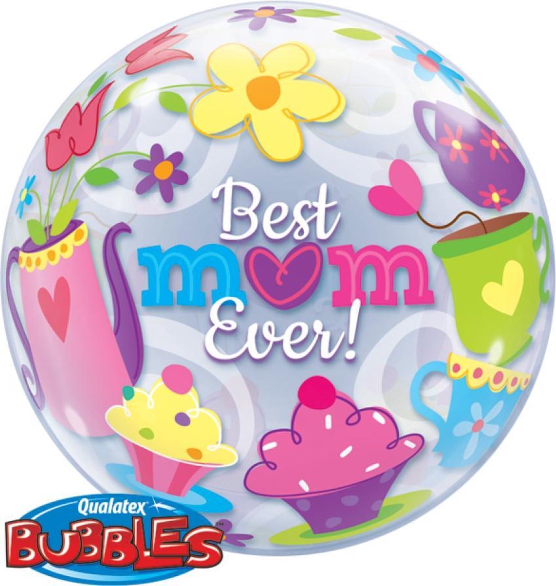 Bubbles ballon Best mom ever 56cm